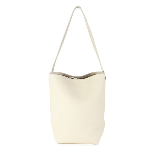 The Row Ivory Grained Calfskin Medium NS Tote Hook Bag - Picture 1 of 8